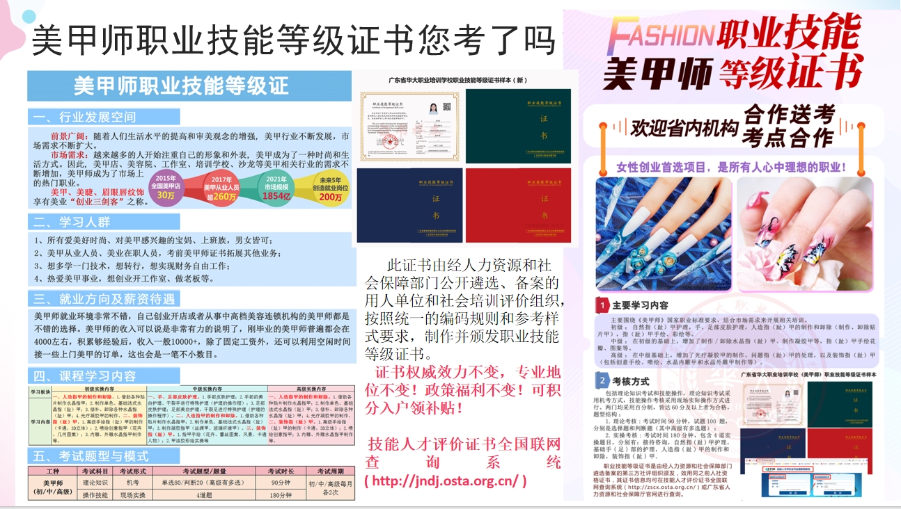 美甲师职业生涯规划|华大美甲师培训班 美甲师职业生涯规划|华大美甲师培训班